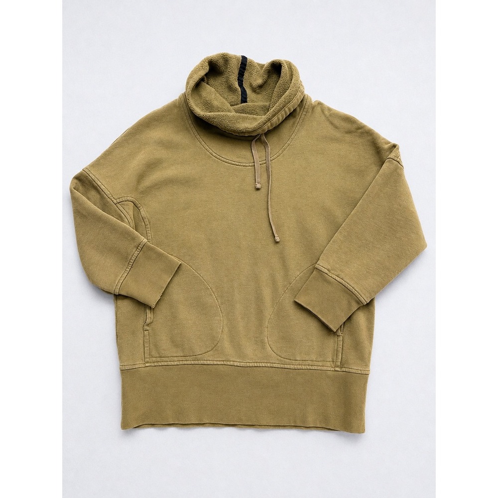 Aether Apparel Women Olive Green Fleece Hoodie Sweatshirt Size 2 (Small)